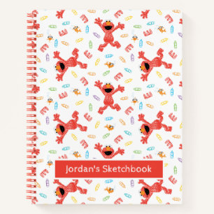 Carnet Dessin de motif crayon Elmo