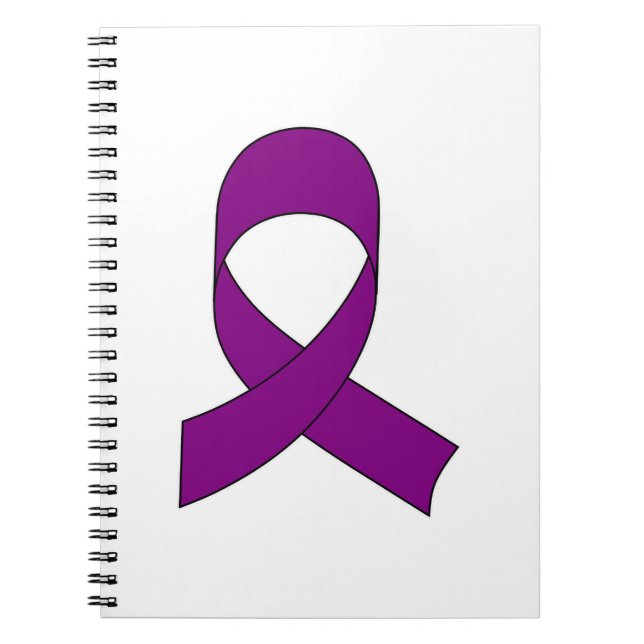 Carnet Dessin de ruban violet (Devant)