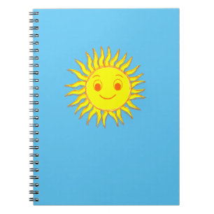 Carnet Dessin de visage de soleil heureux