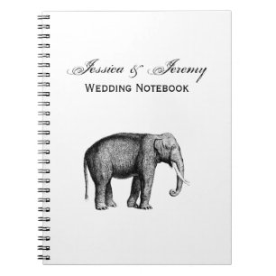 Carnet Dessin d'éléphant vintage