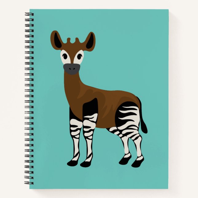 Carnet Dessin d'Okapi, Animal Majestic Okapi, Amateurs d' (Devant)
