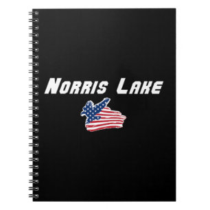 Carnet Dessin du drapeau de l'aigle américain du lac Norr