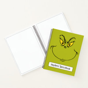Carnet Dessin du visage de Grinch qui a volé Noël