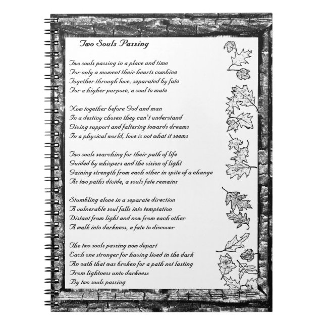 Carnet Deux Âmes qui traversent (Devant)