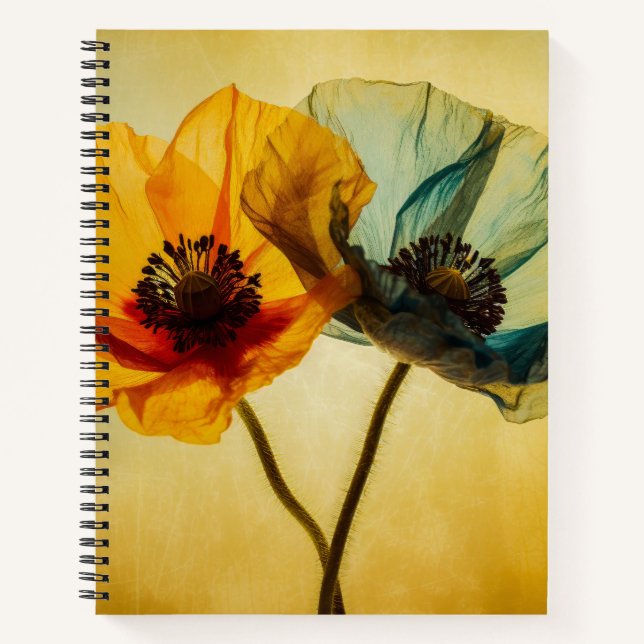 Carnet Deux fleurs (Devant)