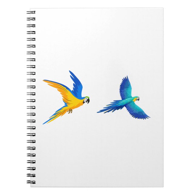 Carnet Deux perroquets volants (Devant)