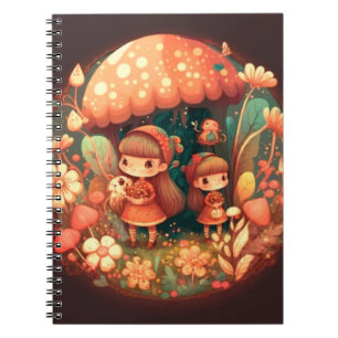 Carnet Deux petites filles adorables elfes