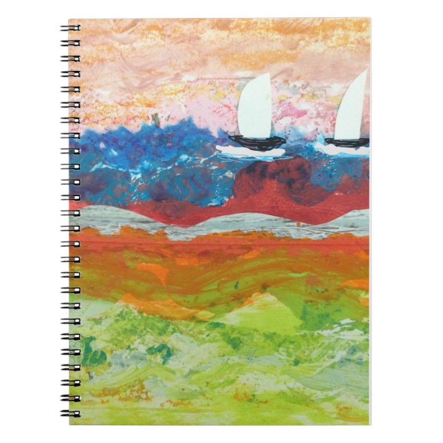 Carnet Deux Petits voiliers (Devant)