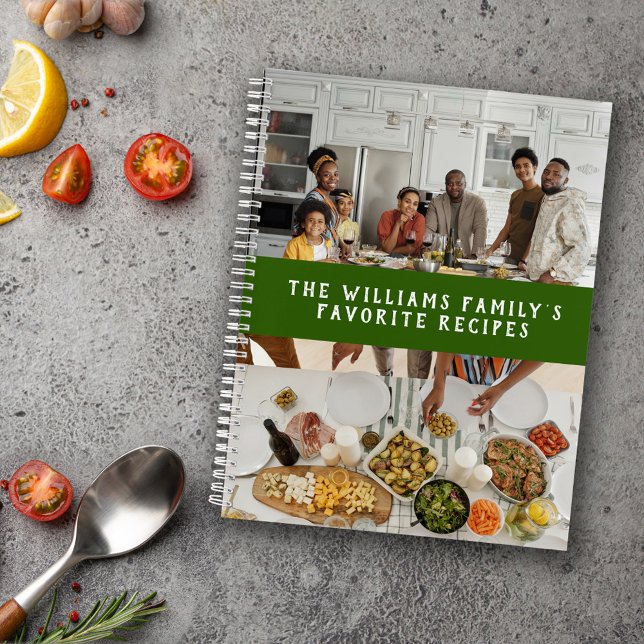 Carnet Deux Photos Green Simple Family Recettes (Créateur téléchargé)