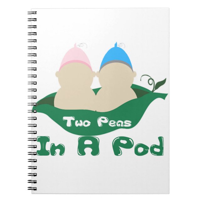 Carnet Deux Pois Dans Un Pois (Devant)