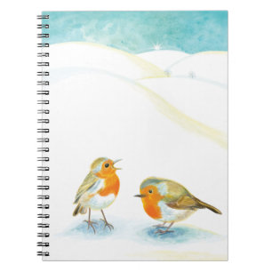 Carnet Deux seins rouges Robin en hiver