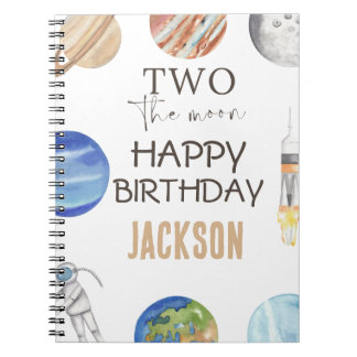 Carnet Deux vers la Lune | Décor pour le 2e anniversaire 