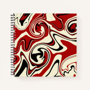Carnet Déversement - Rouge et crème