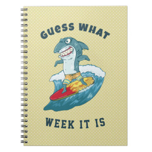 Carnet Devine Quelle Semaine C'Est Drôle Requin Vintage