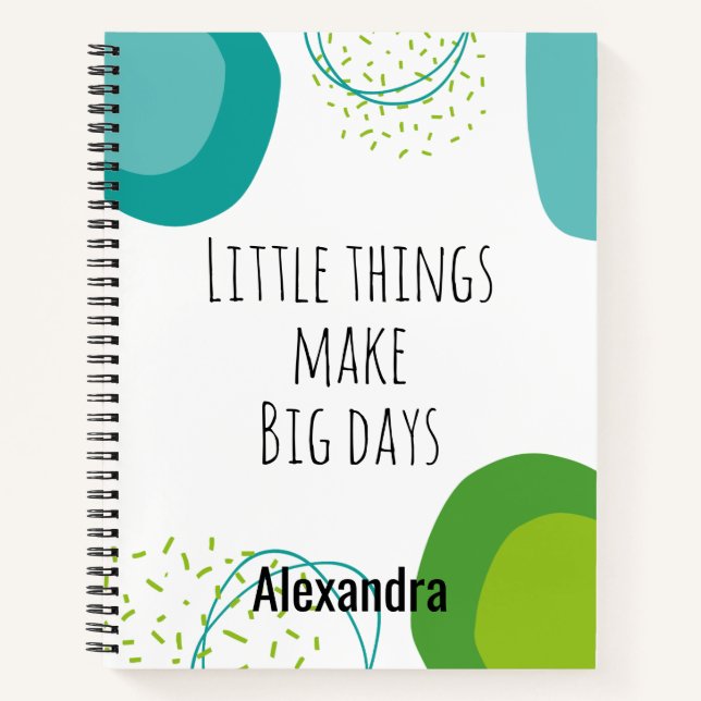 Carnet Devis d'inspiration géométrique moderne Abstrait (Devant)