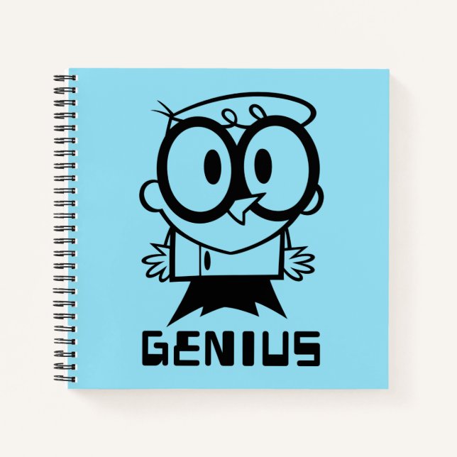 Carnet Dexter "Genius" - Graphique en bref (Devant)