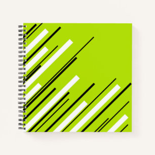Carnet Diagonales - Vert citron vert