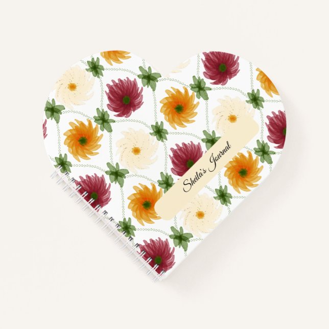 Carnet Diamond Lattice Pattern Multicoloured (Devant)