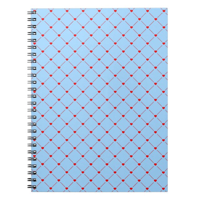 Carnet Diamond Shaped Red Heart & Line Art (Devant)