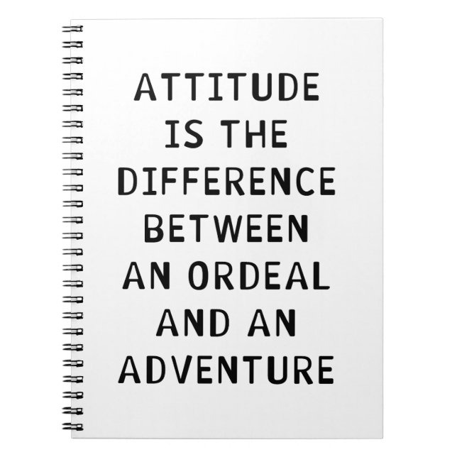 Carnet Différence d'attitude (Devant)