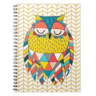 Carnet d'illustration de la Chouette moderne de la