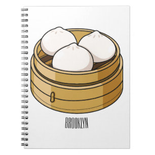 Carnet Dim sum dessin animé
