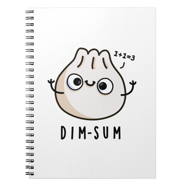 Carnet Dim-sum Drôle Dimsum Blague Mathématique  (Devant)