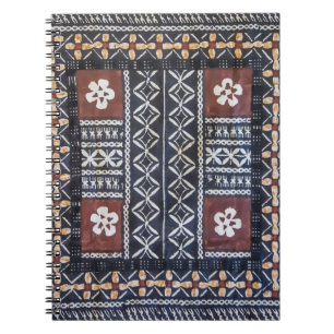 Carnet d'impression de tissu de Tapa des Fidji