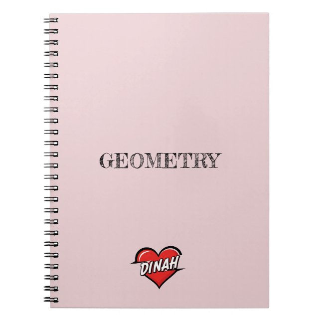 Carnet Dinah Heart Pink (Devant)
