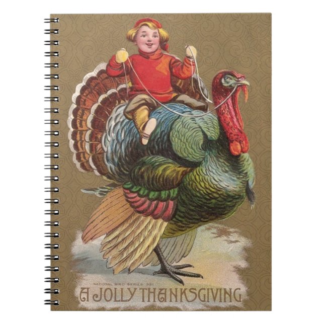 Carnet Dinde de Thanksgiving drôle Enfants (Devant)