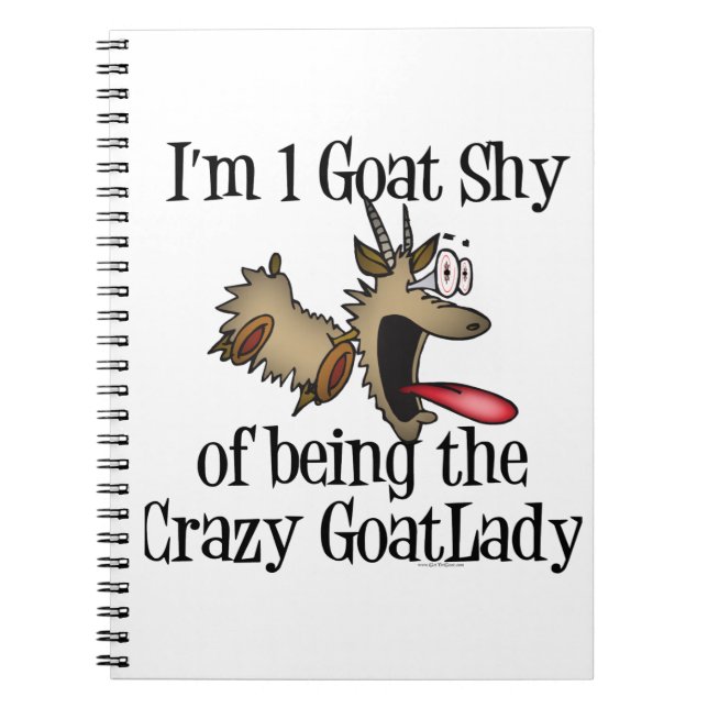 Carnet Dingue Goat Lady GetYerGoat (Devant)