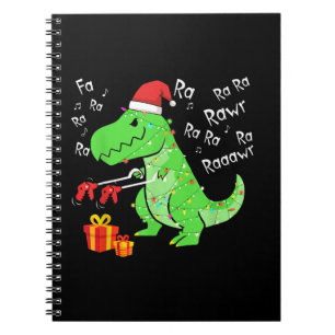 Carnet Dinosaur Fa Ra Ra Ra Rawr T-Rex Funny Christmas Xm