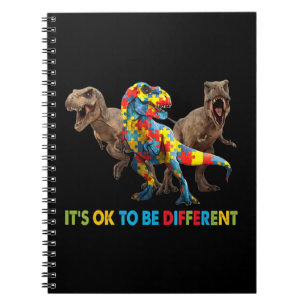 Carnet Dinosaur Sensibilisation sur l'autisme design avec