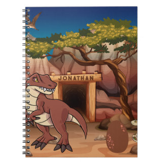 Carnet Dinosaure cool Dessin animé personnalisé pour les 