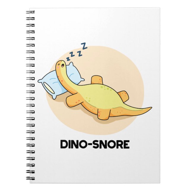 Carnet Dinosnore Drôle de jeu de mots sur les dinosaures  (Devant)
