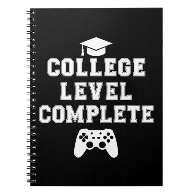 Carnet Diplômé de niveau universitaire Joueur de jeux vid (Devant)