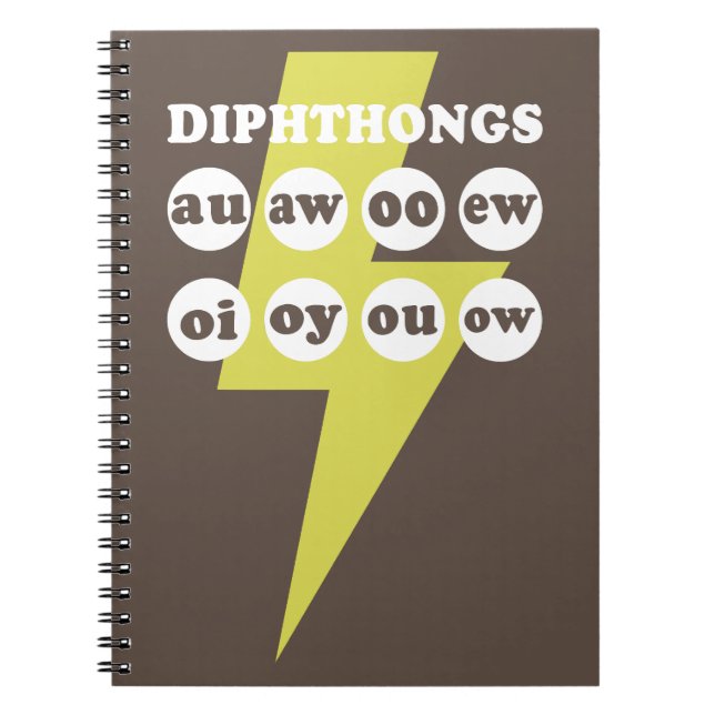 Carnet Dipthongs Apprendre l'anglais avec des phoniques (Devant)
