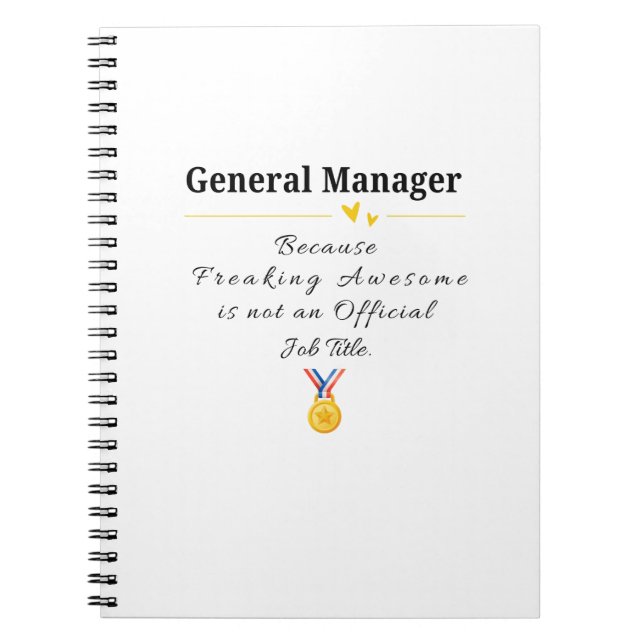 Carnet Directeur général (Devant)