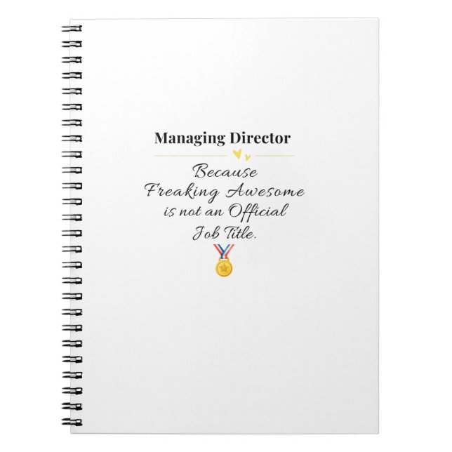 Carnet Directeur général (Devant)