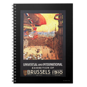 Carnet Dirigeable de Lebaudy avec des drapeaux du monde à
