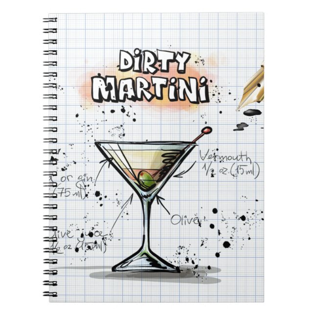 Carnet Dirty Martini (Devant)