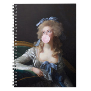 Carnet Discrète au bubble gum rose