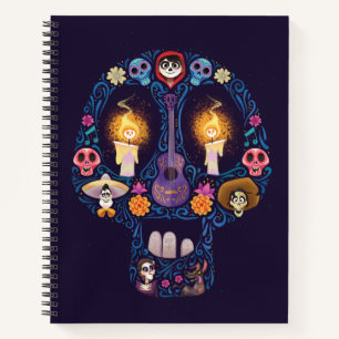 Carnet Disney Pixar Coco Caractère Crâne à sucre