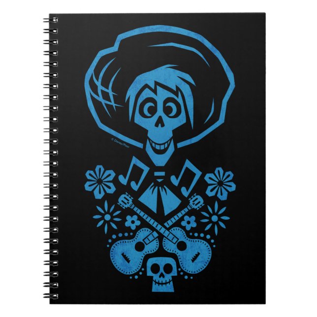 Carnet Disney Pixar Coco | Hector | Silhouette de guitare (Devant)