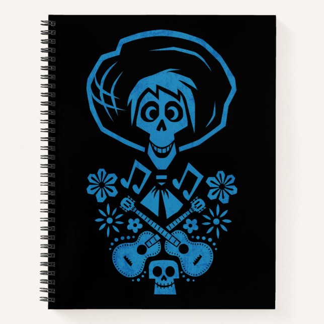 Carnet Disney Pixar Coco | Hector | Silhouette de guitare (Devant)