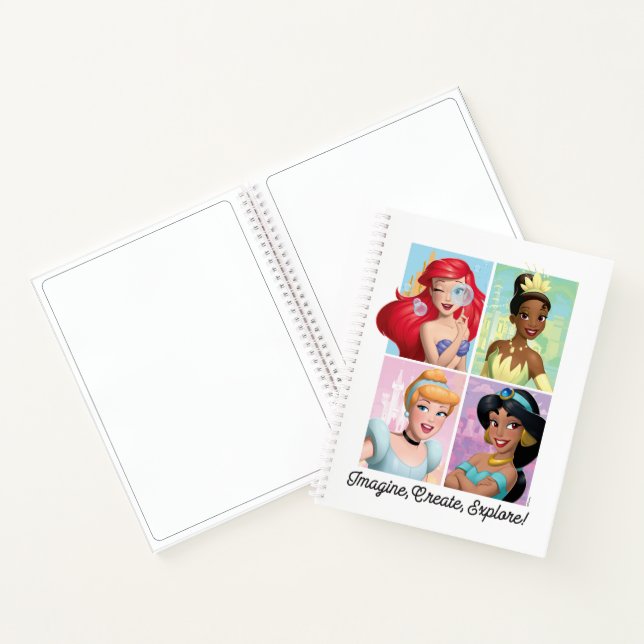 Carnet Disney Princesse "Imaginez, Créez, Explorez !" Des (Intérieur)