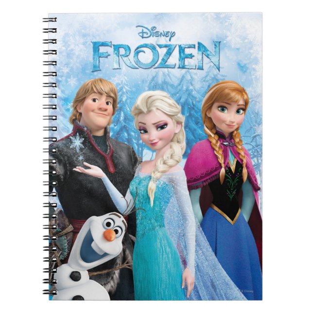 Carnet Disney's Frozen | Anna, Elsa, Kristoff et Olaf (Devant)