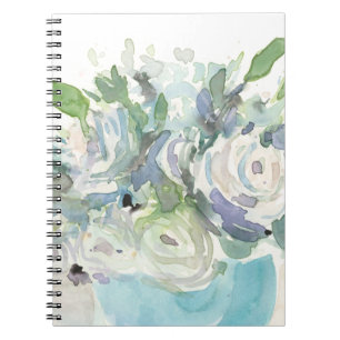 Carnet Disposition de ressort - bouquet d'aquarelle