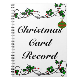Carnet Disque de carte de Noël