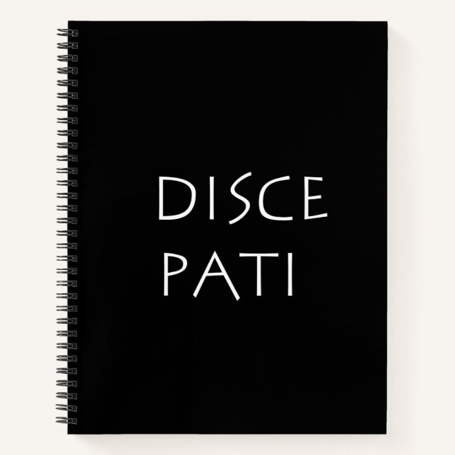 Carnet Disque patio (Devant)
